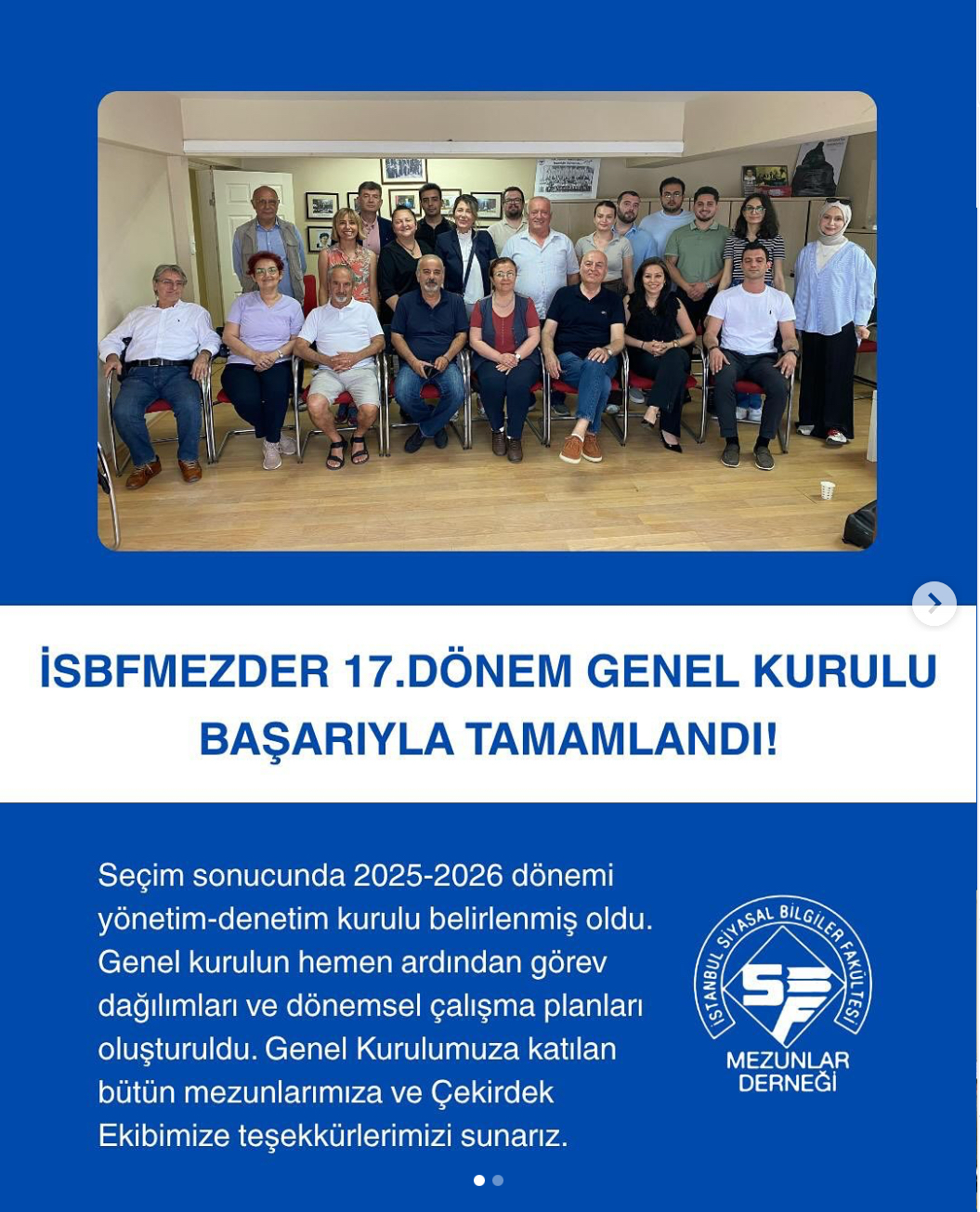 17. Dönem Genel Kurulu Başarıyla Tamamlandı