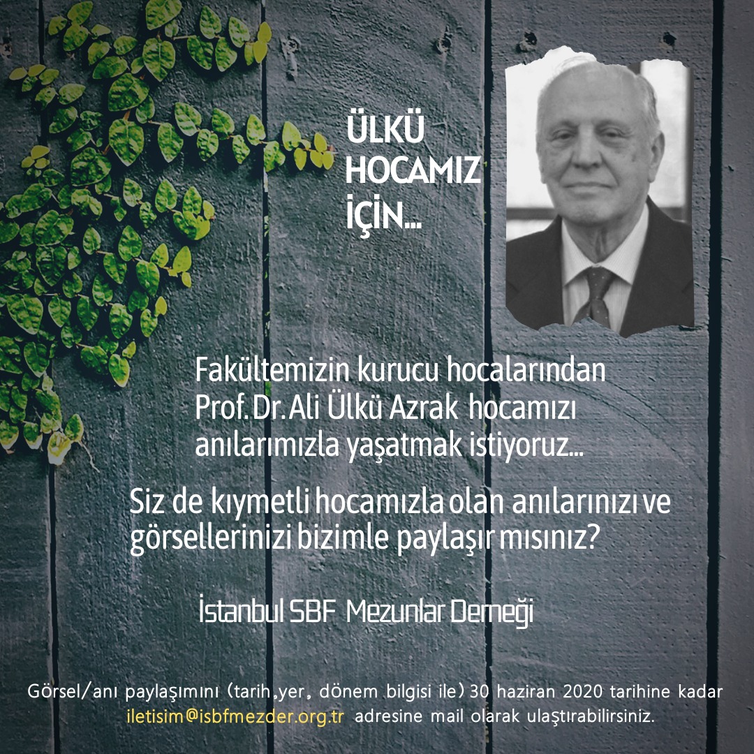 Ülkü Hocamız İçin...